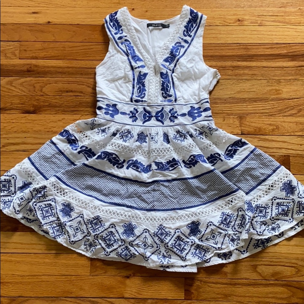 Beautiful Blue and White Dress